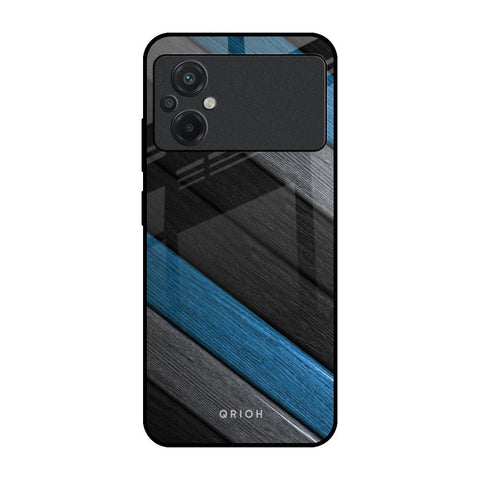 Multicolor Wooden Effect Glossy Case for Poco M5