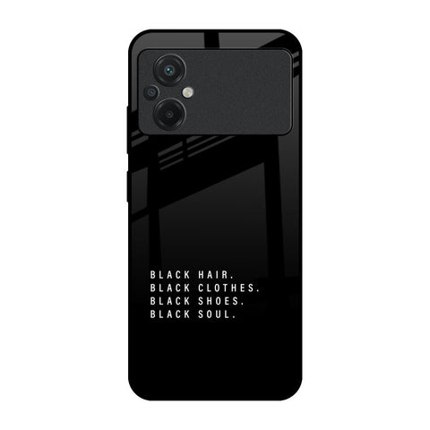 Black Soul Glossy Case for Poco M5