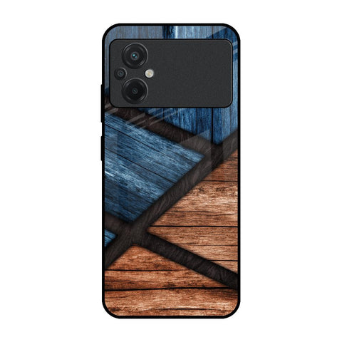 Wooden Tiles Glossy Case for Poco M5