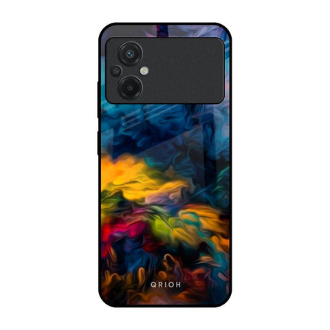 Multicolor Oil Painting Glossy Case for Poco M5