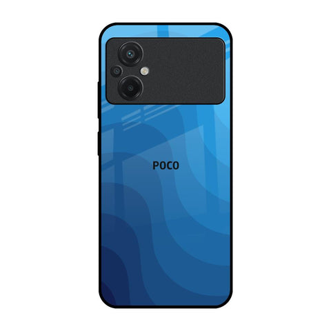 Blue Wave Abstract Glossy Case for Poco M5