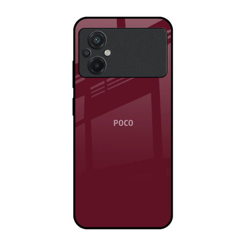 Classic Burgundy Glossy Case for Poco M5