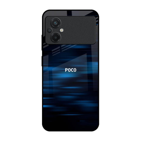 Blue Rough Abstract Glossy Case for Poco M5