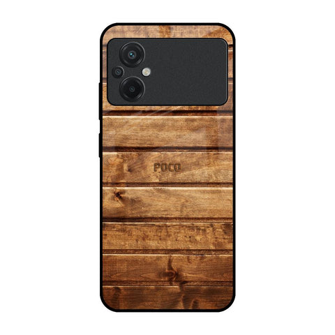 Wooden Planks Glossy Case for Poco M5