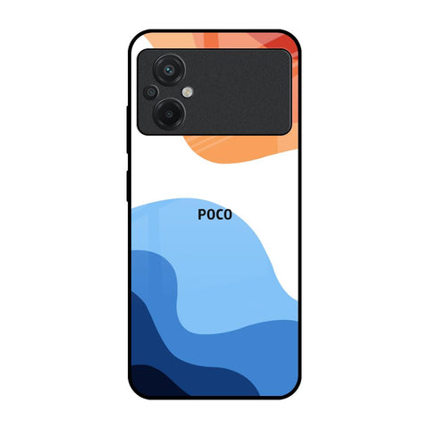 Wavy Color Pattern Glossy Case for Poco M5