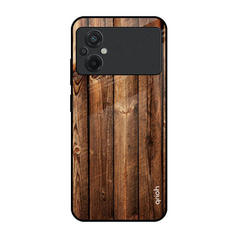 Timber Printed Glossy case for Poco M5