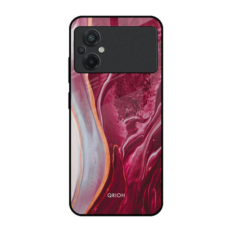 Crimson Ruby Glossy Case for Poco M5