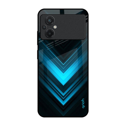 Vertical Blue Arrow Glossy Case For Poco M5