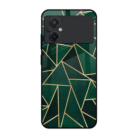 Abstract Green Glossy Case For Poco M5