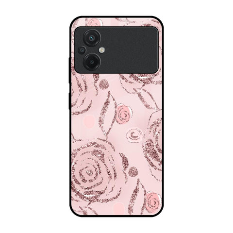 Shimmer Roses Glossy case for Poco M5