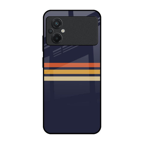 Tricolor Stripes Glossy Case For Poco M5