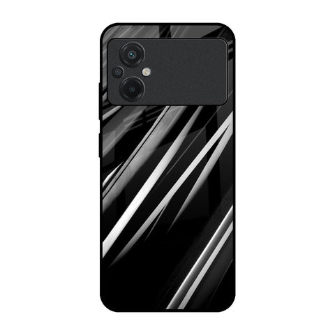 Black & Grey Gradient Glossy Case For Poco M5