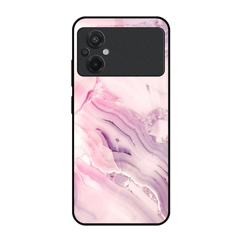 Diamond Pink Gradient Glossy Case For Poco M5