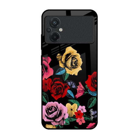 Floral Decorative Glossy Case For Poco M5