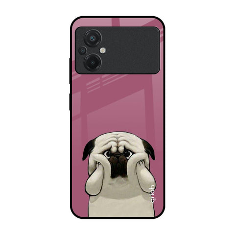 Funny Pug Face Glossy Case For Poco M5