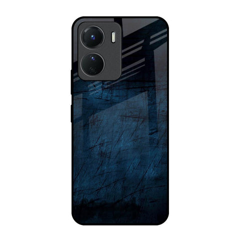 Dark Blue Grunge Glossy Case for Vivo Y16