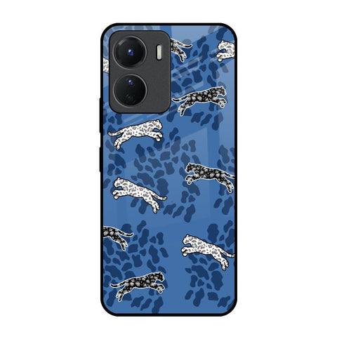 Blue Cheetah Glossy Case for Vivo Y16
