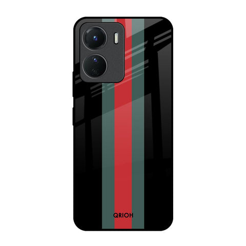 Vertical Stripes Glossy Case for Vivo Y16
