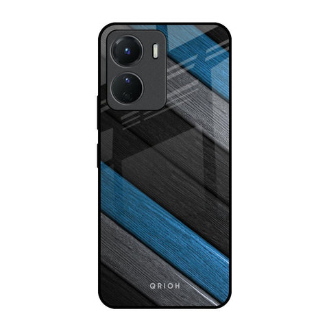 Multicolor Wooden Effect Glossy Case for Vivo Y16