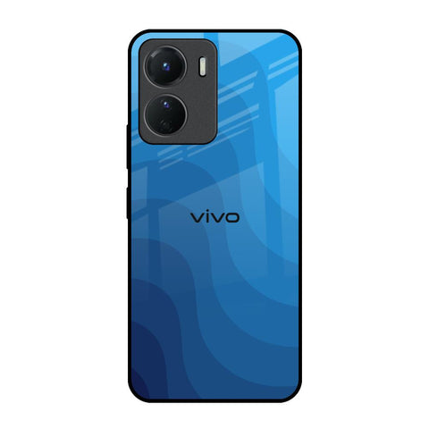 Blue Wave Abstract Glossy Case for Vivo Y16