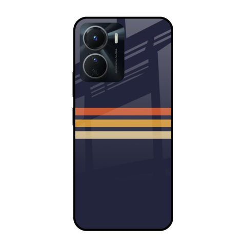 Tricolor Stripes Glossy Case For Vivo Y16