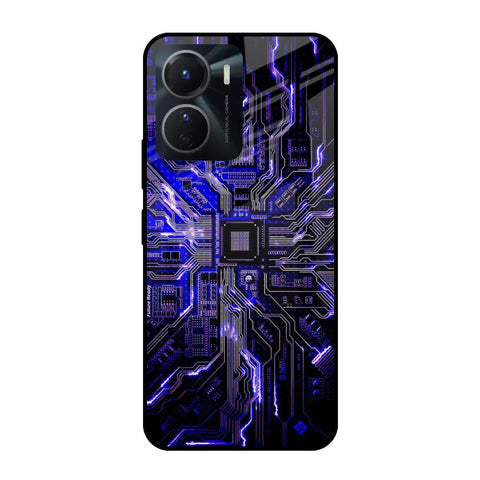 Techno Color Pattern Glossy Case For Vivo Y16