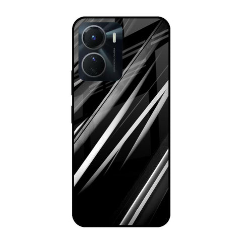 Black & Grey Gradient Glossy Case For Vivo Y16