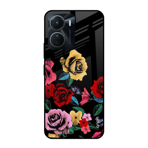 Floral Decorative Glossy Case For Vivo Y16