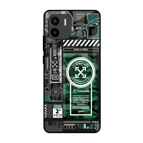 Green Camo Circuit Glossy Case for Redmi A1