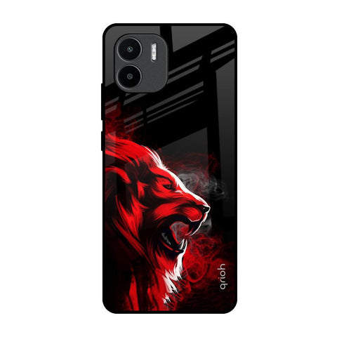 Red Angry Lion Glossy Case for Redmi A1