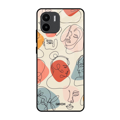 Abstract Faces Glossy Case for Redmi A1