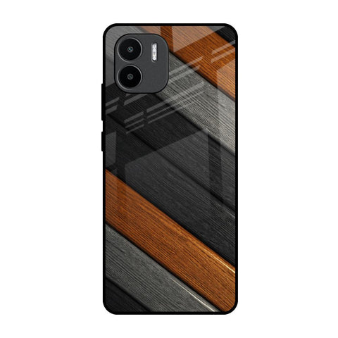 Tri Color Wood Glossy Case for Redmi A1