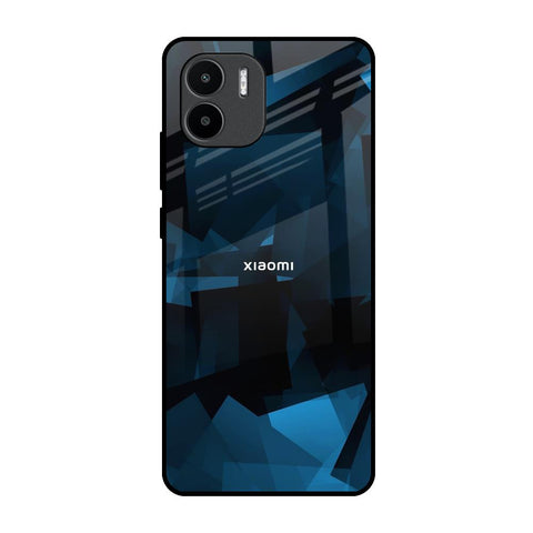 Polygonal Blue Box Glossy Case For Redmi A1