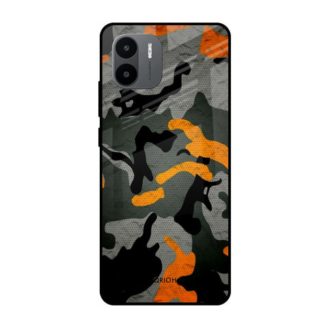 Camouflage Orange Glossy Case For Redmi A1