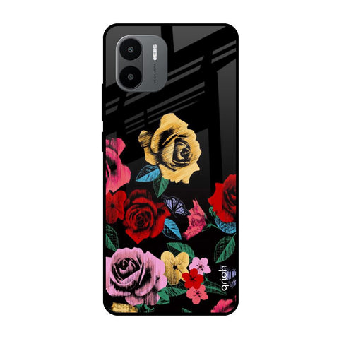 Floral Decorative Glossy Case For Redmi A1