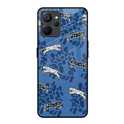 Blue Cheetah Glossy Case for Realme 9i 5G