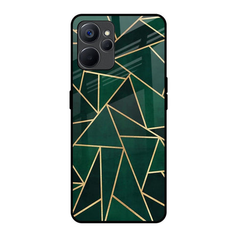 Abstract Green Glossy Case For Realme 9i 5G