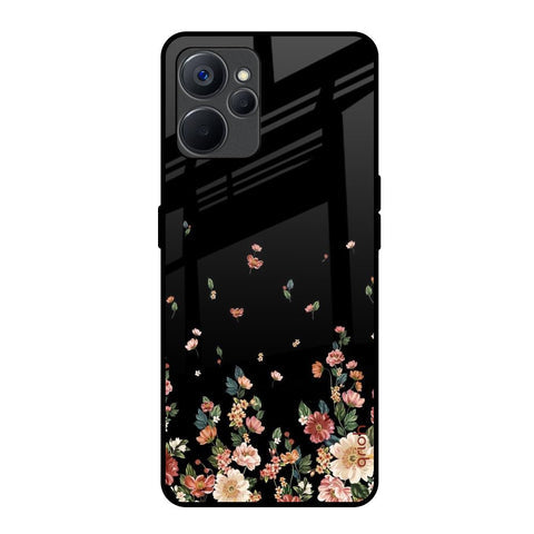 Floating Floral Print Glossy Case for Realme 9i 5G
