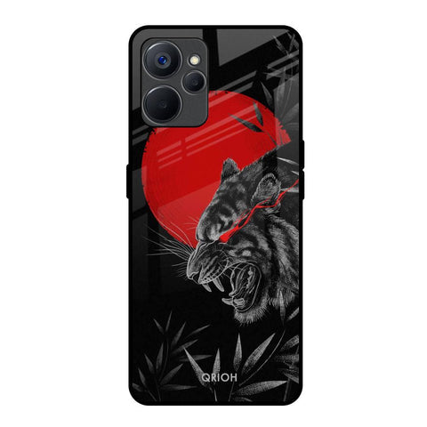 Red Moon Tiger Glossy Case for Realme 9i 5G