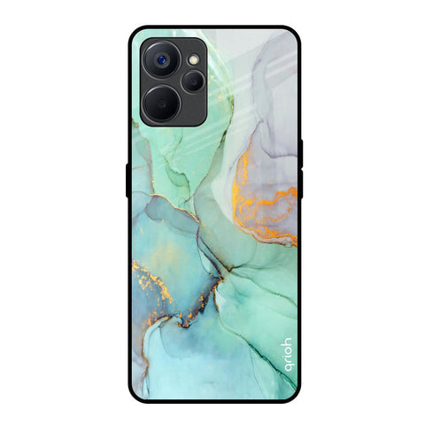Green Marble Glossy Case for Realme 9i 5G