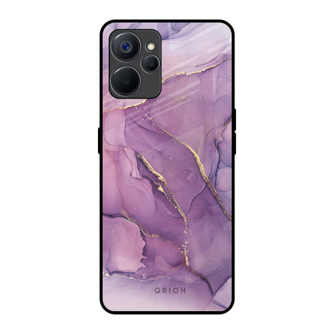 Purple Gold Marble Glossy Case for Realme 9i 5G