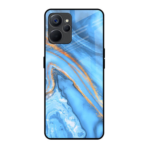 Vibrant Blue Marble Glossy Case for Realme 9i 5G