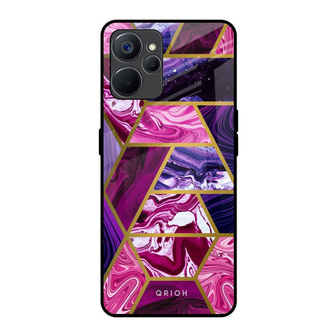 Electroplated Geometric Marble Glossy Case for Realme 9i 5G