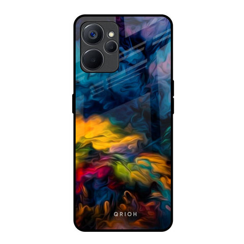 Multicolor Oil Painting Glossy Case for Realme 9i 5G