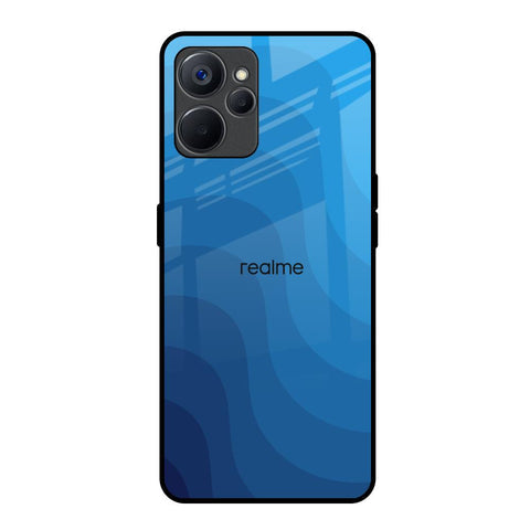 Blue Wave Abstract Glossy Case for Realme 9i 5G