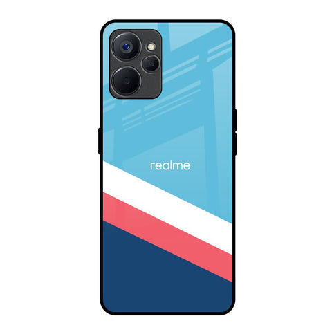Pink & White Stripes Glossy Case For Realme 9i 5G