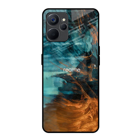 Golden Splash Glossy Case for Realme 9i 5G