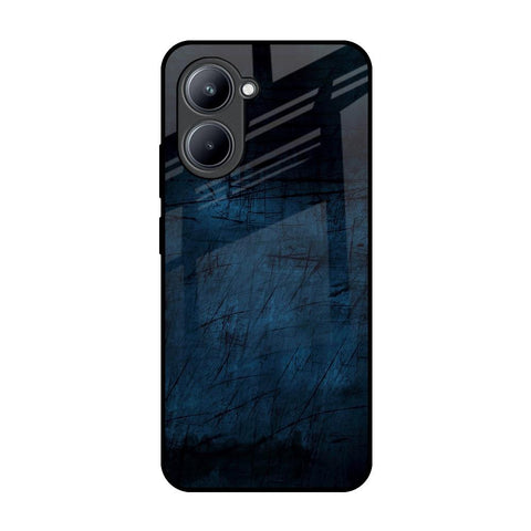Dark Blue Grunge Glossy Case for Realme C33