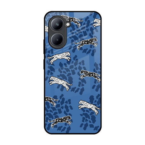 Blue Cheetah Glossy Case for Realme C33