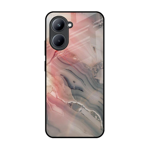 Pink And Grey Marble Glossy Case For Realme C33